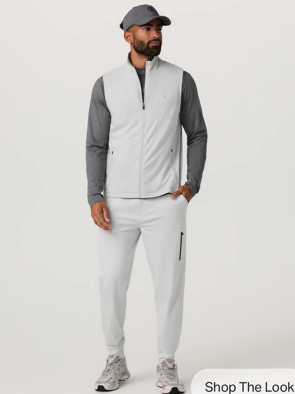NWT Vuori Men’s Sunday Element Vest in Frost Grey; Size XL